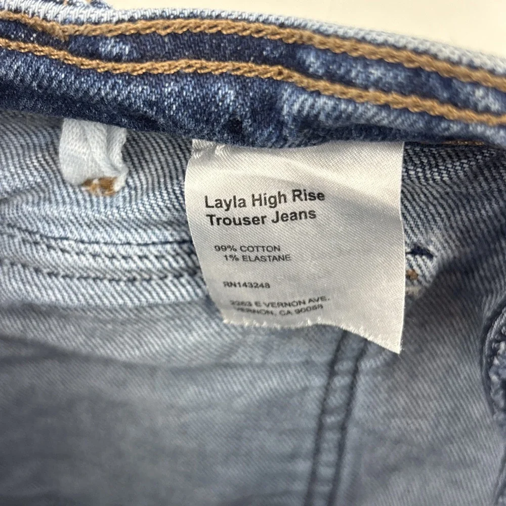 REFORMATION Women's Layla High Rise Wide-Leg‎ Trousers Jeans Size 29
